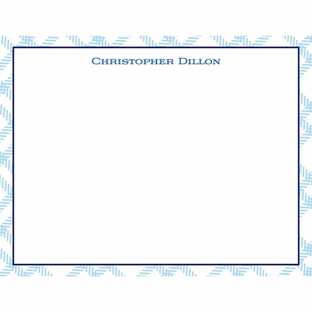 blue tartan children's stationary