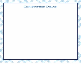 Blue Tartan Children's Stationery