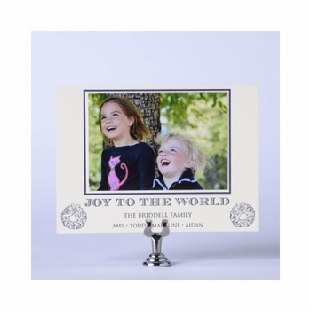 blue wreath holiday card