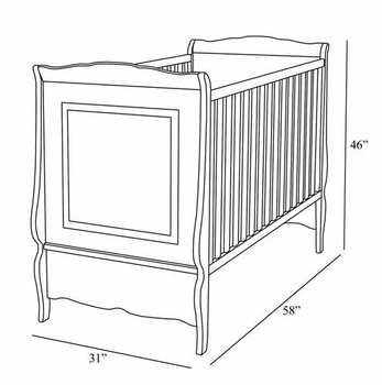 bluebird french panel crib