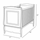 bluebird french panel crib