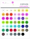 blushing bloom canvas birth announcement