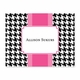 boatman geller alex houndstooth black fold over note