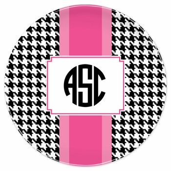 boatman geller alex houndstooth black plate