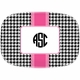 boatman geller alex houndstooth black platter