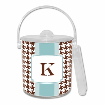 boatman geller alex houndstooth chocolate ice bucket