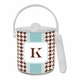 boatman geller alex houndstooth chocolate ice bucket