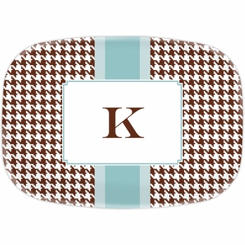 boatman geller alex houndstooth chocolate platter