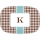 boatman geller alex houndstooth chocolate platter