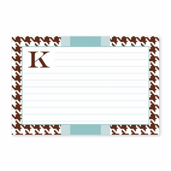 boatman geller alex houndstooth chocolate recipe card