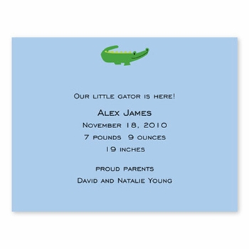 boatman geller alligator blue small flat