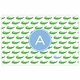 boatman geller alligator repeat blue placemat