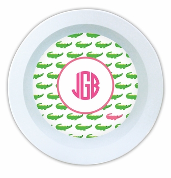boatman geller alligator repeat melamine bowl