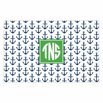boatman geller anchors navy disposable placemats
