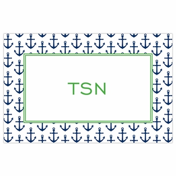 boatman geller anchors navy placemat