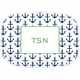boatman geller anchors navy platter