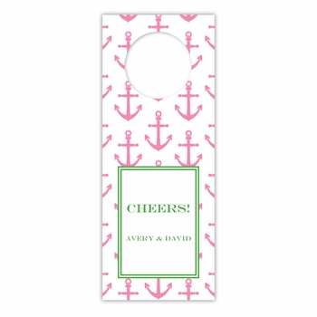 boatman geller anchors pink wine tags