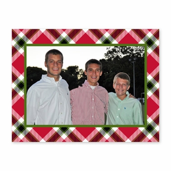 boatman geller ashley plaid red photocard