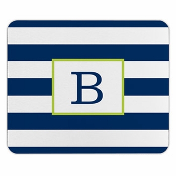 boatman geller awning stripe navy mouse pad