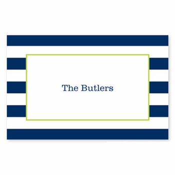 boatman geller awning stripe navy placemat