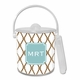 boatman geller bamboo brown & slate ice bucket