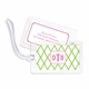 boatman geller bamboo green & raspberry bag tags