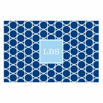 boatman geller bamboo rings navy disposable placemats
