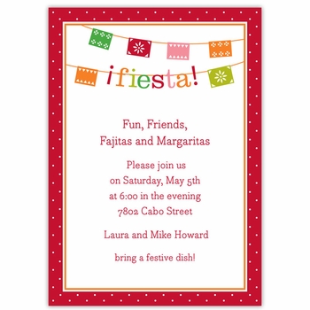 boatman geller banner fiesta large flat notecard