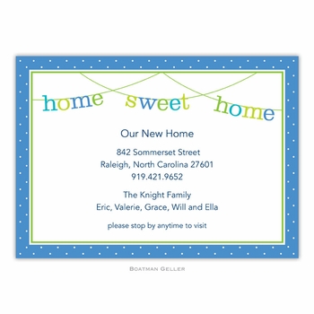 boatman geller banner home sweet home large flat notecard