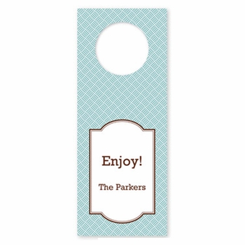 boatman geller basketweave slate wine tags