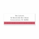 boatman geller beaded red address labels