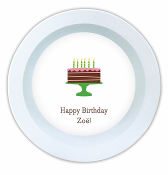 boatman geller birthday cake pink melamine bowl