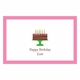 boatman geller birthday cake pink placemat