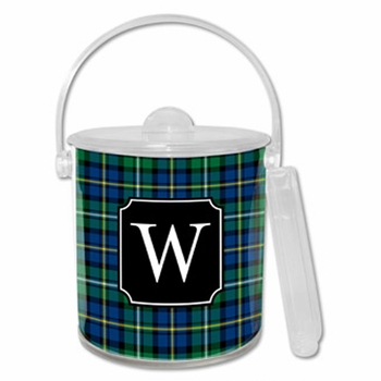 boatman geller black watch plaid ice bucket