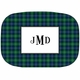 boatman geller black watch plaid platters