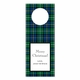 boatman geller black watch plaid wine tags
