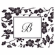boatman geller blossom black foldover note cards