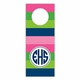 boatman geller bold stripe pink, green & navy wine tags