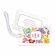 boatman geller bright floral bag tags