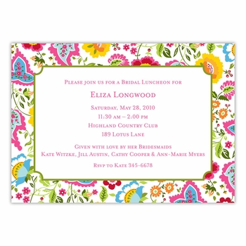 boatman geller bright floral large flat notecard