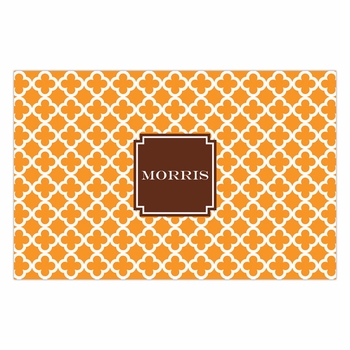 boatman geller bristol tile tangerine placemat