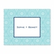 boatman geller bursts teal foldover note cards