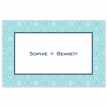 boatman geller bursts teal placemat