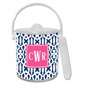 boatman geller cameron navy ice bucket