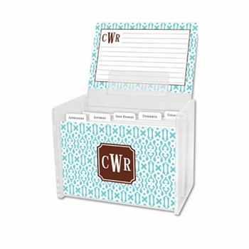 boatman geller cameron teal recipe box