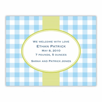 boatman geller check blue small flat