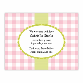 boatman geller check pink small flat