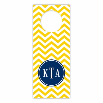 boatman geller chevron sunflower wine tags