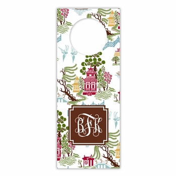 boatman geller chinoiserie autumn wine tags