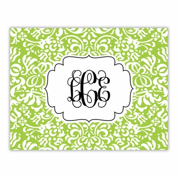 boatman geller chloe green foldover note cards